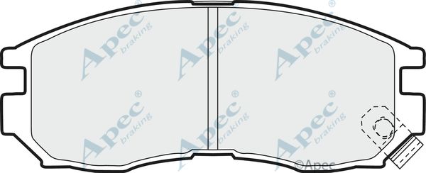 APEC BRAKING Комплект тормозных колодок, дисковый тормоз PAD914